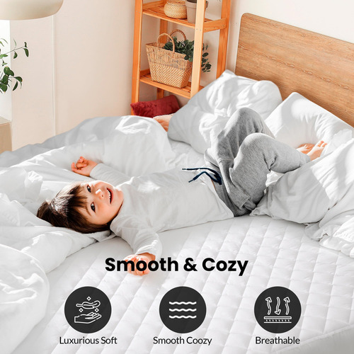 Royale Linens Protector De Colchón Tamaño Queen - Funda De C
