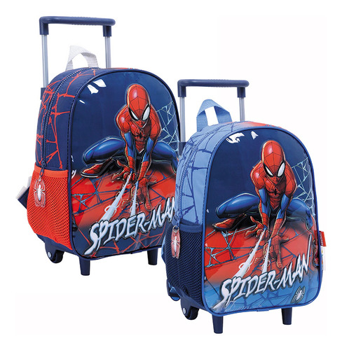 Mochila Para Jardin Spiderman Con Carro 12 Pulgadas Original