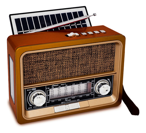Rádio  Xtrad XDG-71 110V/220V  cor  marrom