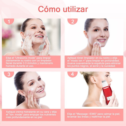 Dispositivo Ultrasónico Exfoliante Extractor De Espinillas