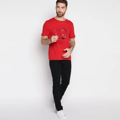 Playera guess hombre roja sale