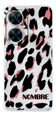 Funda Huawei Antigolpes Animal Print Personalizada Tu Nombre
