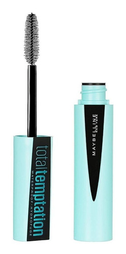 Imagen 2 de 8 de Máscara de pestañas Maybelline Total Temptation waterproof 0.3 fl oz color very black