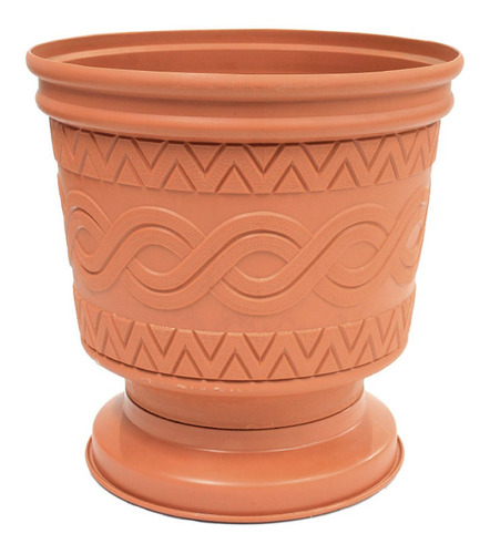 6 Macetas Plásticas Azteca 115c Diámetro De 38cm