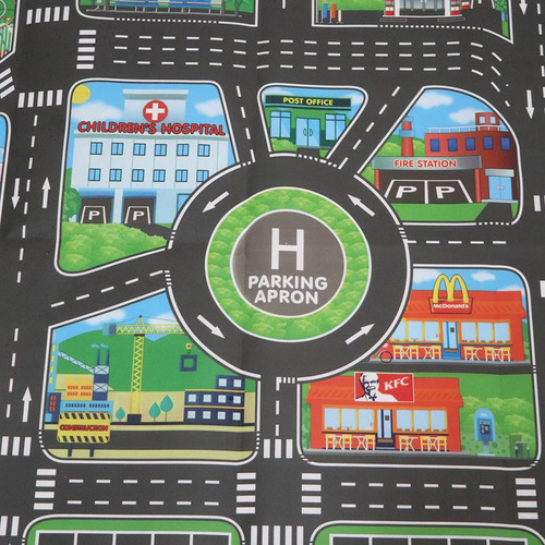 Alfombrilla De Ciudad De 83x58 Cm Con De Para Coches,