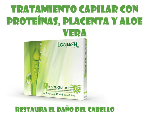 Tratamiento Revitalizante Y Reestructurante Ampolleta Loquay
