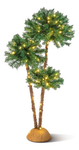 Artificial Lighted Palm Tree, 6' 5' 4' Christmas Light ...