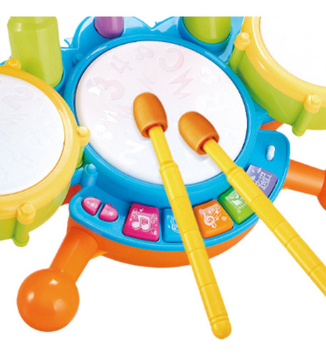 Juego De Batería Para Niños Con Baquetas Y Micrófono,