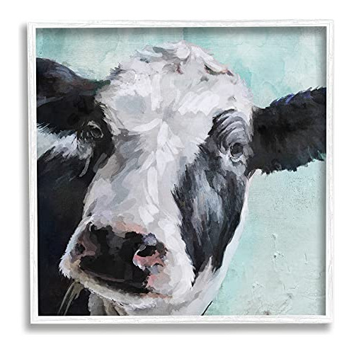 Pintura De Vaca De Granja Suave Azul, Diseñada Por Mai...