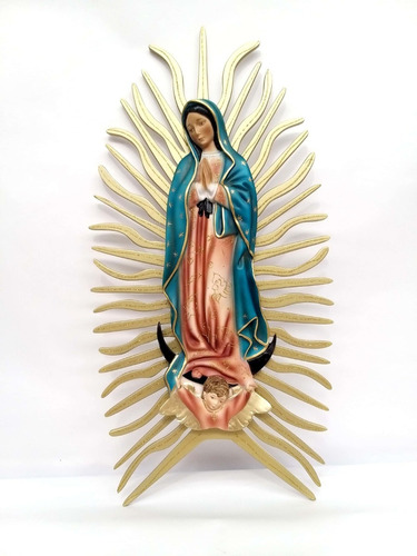 Virgen De Guadalupe Original Virgen Oficial  48cm Figart