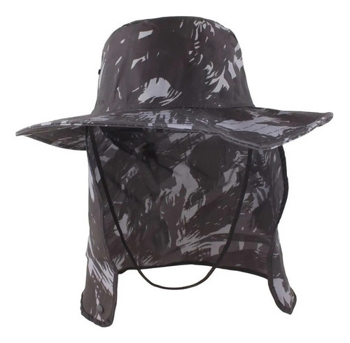 Chapéu Pescador Proteção Solar Estampa Camuflada