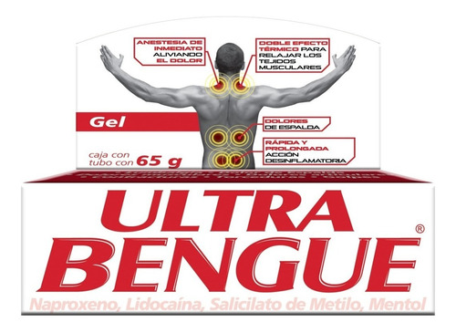 Gel Antiinflamatorio Ultra Bengue Anestesia De Inmediato 65g
