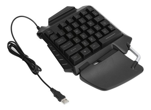 Teclado Portátil Con Cable Usb De 35 Teclas Para Una Mano