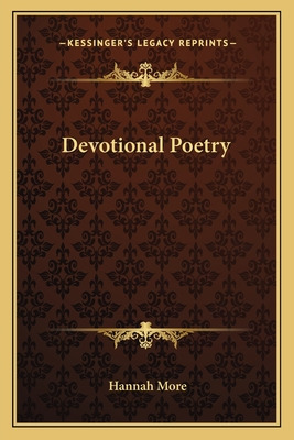 Libro Devotional Poetry - More, Hannah