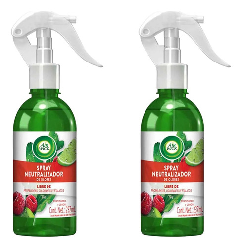 Spray Neutralizador De Olores Air Wick Frambuesa Y Limón
