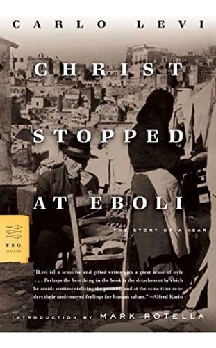 Book : Christ Stopped At Eboli The Story Of A Year (fsg...