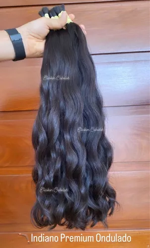 Cabelo Premium Liso Natural 55 CM - Cabelo Humano - Cabelo