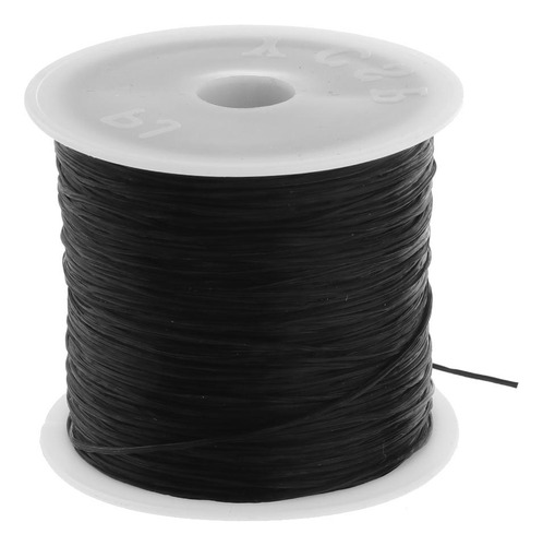 Elástico Cordón De Cadena 50m Accesorios Negro Negro Negro