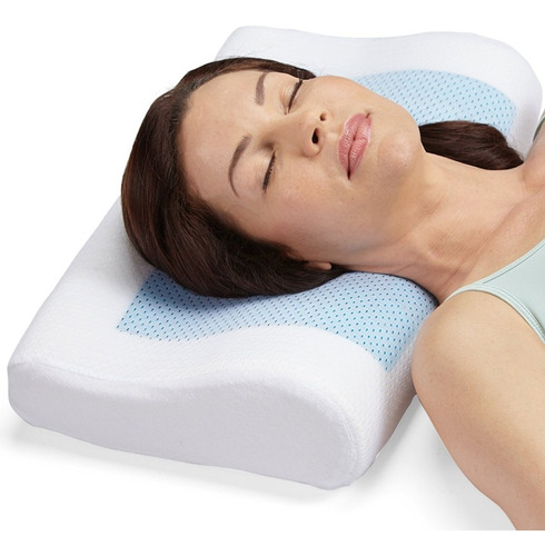 Imagen 5 de 6 de Almohada Viscoelastica Memory Foam Con Gel Grande + Funda