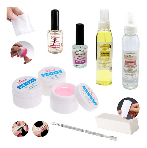 Kit Completo Para Kapping Gel Uv Clarificador Repu Cutículas