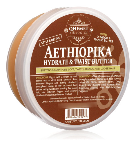 Qhemet Biologics Aethiopika Hydrate & Twist Butter - Manteq.