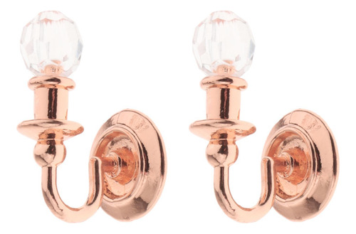 2x Modelo De Luz En Miniatura Lámpara Colgante Oro Rosa