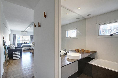 Alquiler Departamento Monoambiente Amoblado Amplio Con Balcón Y Amenities Palermo
