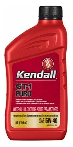 Aceite 5w40fl Full Synthetic Kendall Gt-1euro Cajax12 946 Ml
