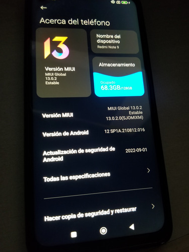 Xiaomi Redmi Note 9 128gb Dual-sim Azul (Usado)