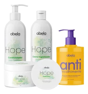 Condicionador Abela Kit Abela Hope Shampoo Condicionador Finalizador E Ant 350G de coco en kit