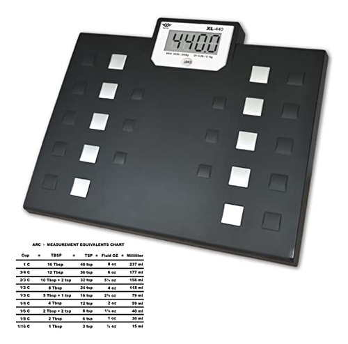 My Weigh - Báscula Digital | Xl 440 | Incluye Adhesivo De Ta