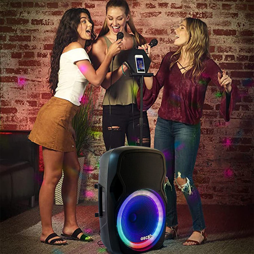 Bocina Gecko Electronics, Línea X, Modelo Y, Color Negro, 220V - Sonido potente y diseño moderno para disfrutar de tu música.