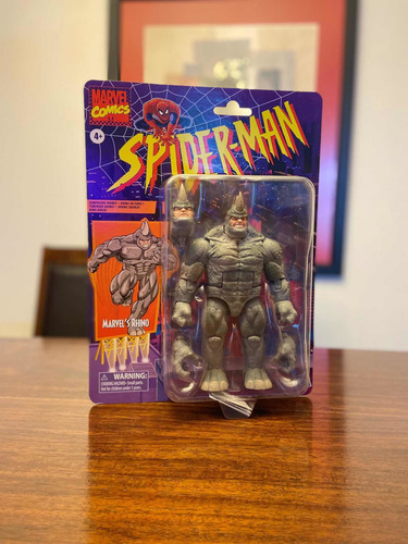 Marvel Rhino Legends Retro Comics Rino Enemigo Spiderman Wow