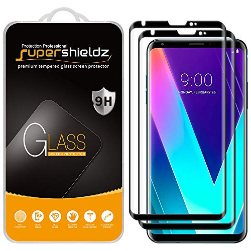 Funda & Cristal Templado Para LG V30 Plus Negro