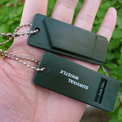 Llavero Queenly-3 Frequency Whistle Para Supervivencia Al Ai