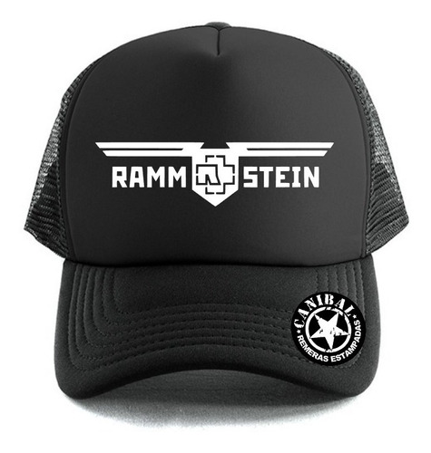 Gorras Trucker Rammstein Logo Remeras Canibal