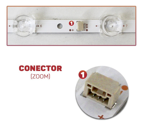 Kit Barra De Led Compatível Modelo 40s6500fs 40s6500fs