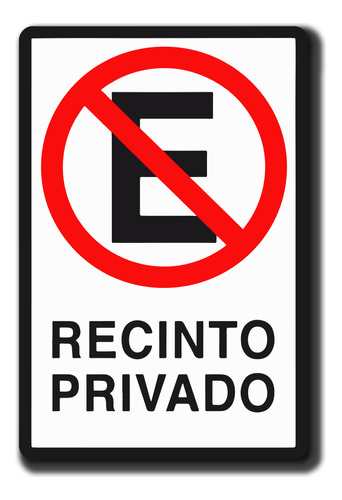 Señaletica Recinto Privado 30x20 Cm Trovicel