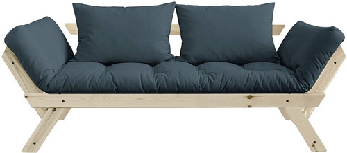 Sillon Convertible A Sofa Cama De Color Azul Marino 