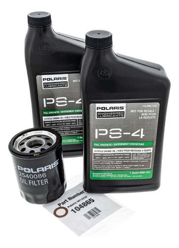 Kit De Aceite Rzr 800 Polaris Ps-4 Original 