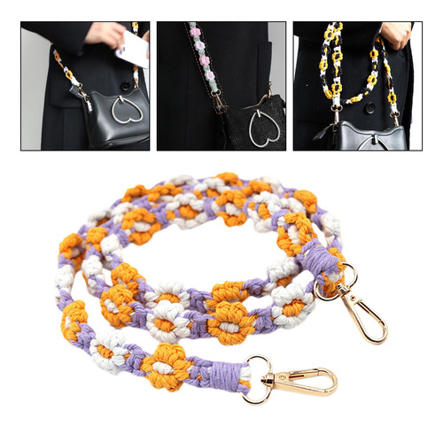 Cordón Para Teléfono Móvil Tejido Con Flores, Estilo B