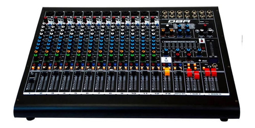 Imagem 2 de 4 de Mesa De Som Dbr Dm12 Usb 12 Canais General Som