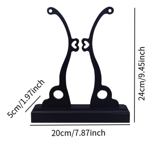 Hand Stand Stand Stand Stand Stand Rack Madeira Grande Preto