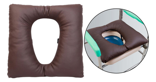Almohadilla Ergonómica For Asiento De Baño, Soporte Café