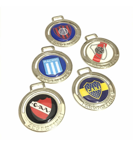 Medallas Para Hacer Llaveros De Equipos De Fútbol. Pack X 5u