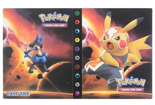 Album Protector Para Cartas Pokemon Diseño Pikachu Mask