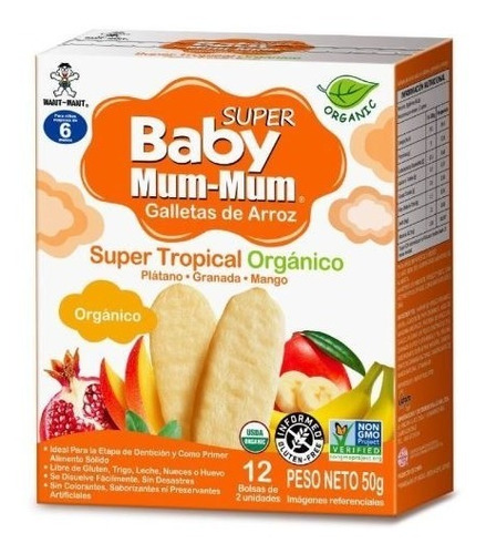 Pack Galletas Baby Mum Mum Super Bayas Y Super Tropical