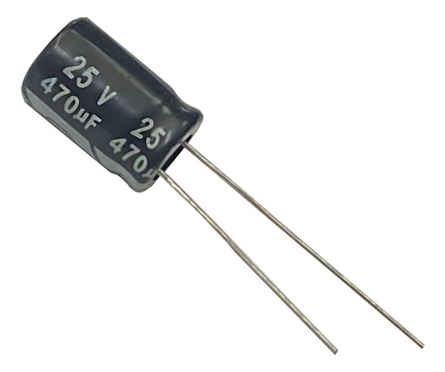 100 X Capacitor Eletrolitico 470uf X 25v 470x25v 105 Graus