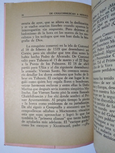 De Chalchihuecan A México 1970 Historia De Veracruz (Usado)