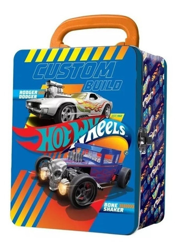 Hot Wheels - Porta Autitos (para 18 Unidades) Amarillo Hwcc2